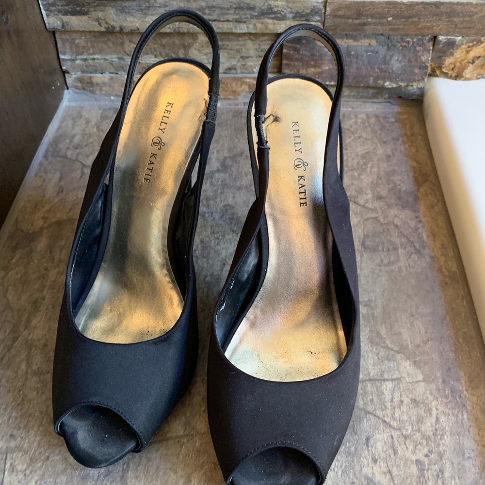Kelly & Katie black heels